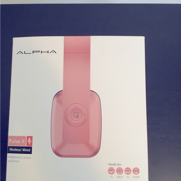 Alpha Pulse X headphones can pair w/ TV tablet computer phone via Bluetooth